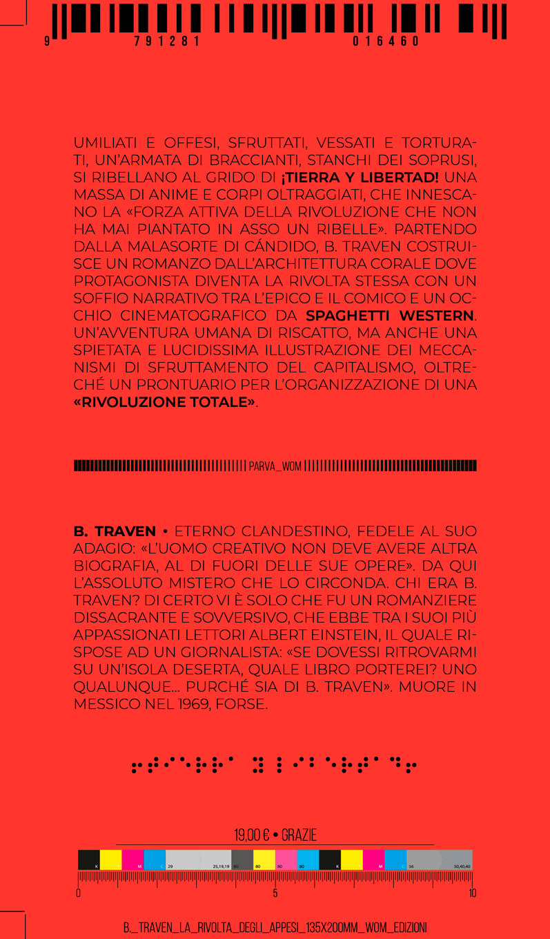 copertina - B. Traven – La rivolta degli appesi. Ed. Parva